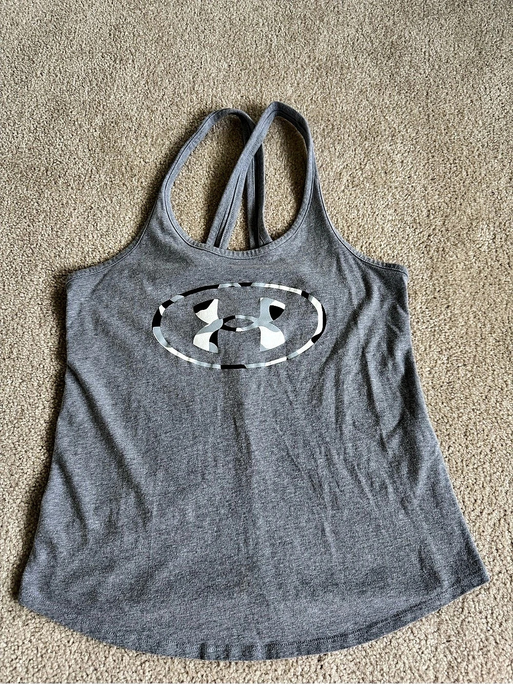 Under Armour Gray Racerback Tank Top